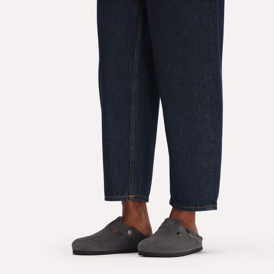 Boston Suede Leather - Charcoal