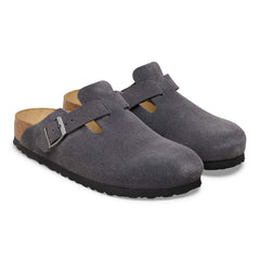 Boston Suede Leather - Charcoal