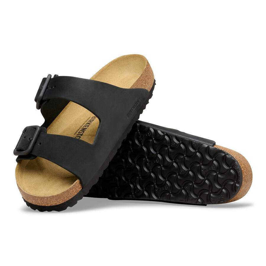 Arizona Wire Buckle Nubuck Leather - Black