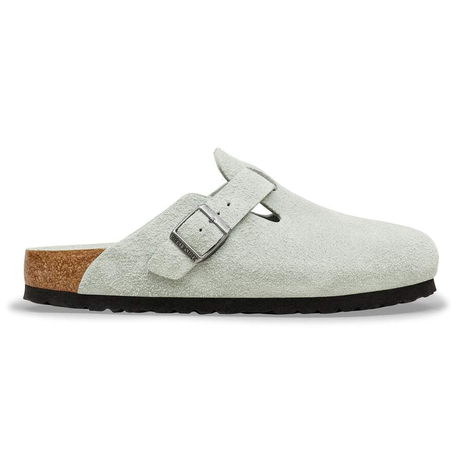 Boston Soft Footbed Suede Leather - Pure Sage