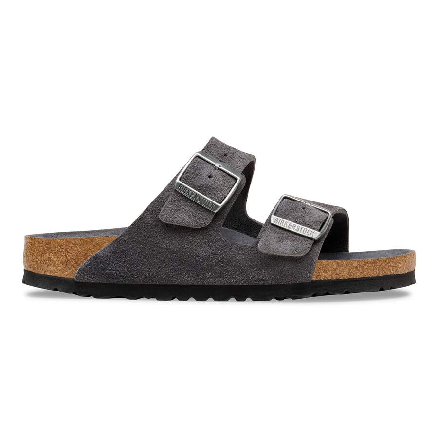Arizona Soft Footbed Suede Leather - Charcoal Tonal