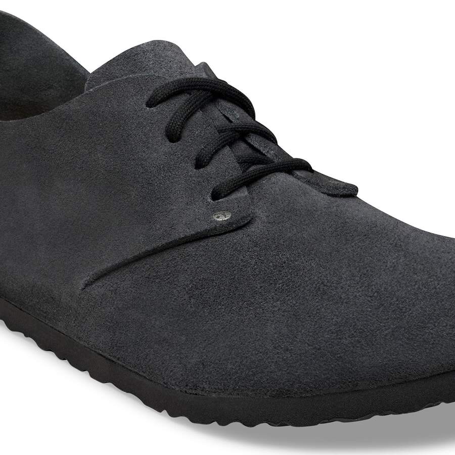Maine Suede Leather - Charcoal