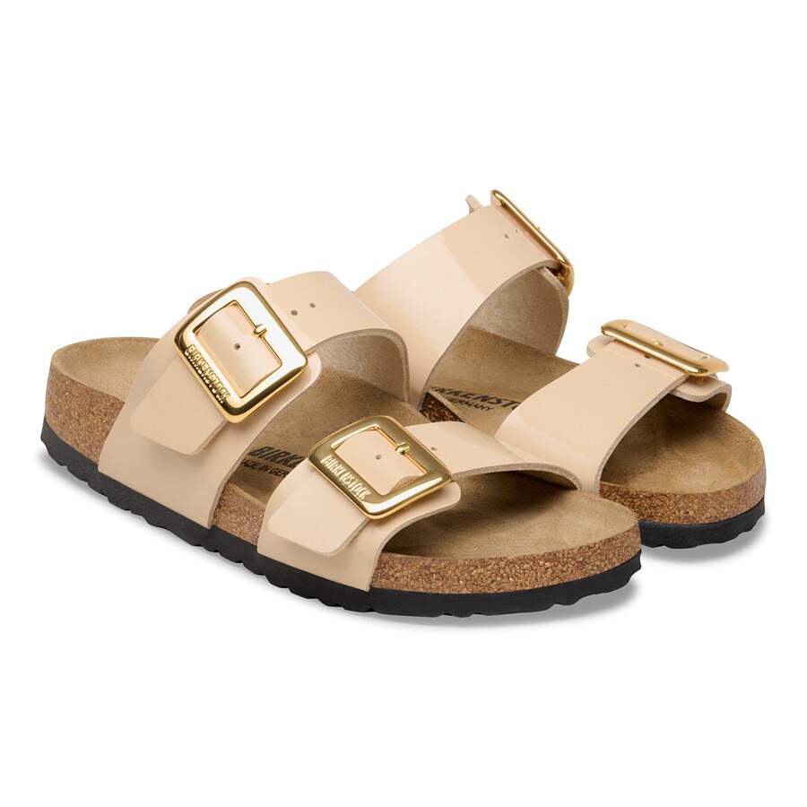 Sydney Cushion Buckle Birko-Flor Patent - Patent Sand