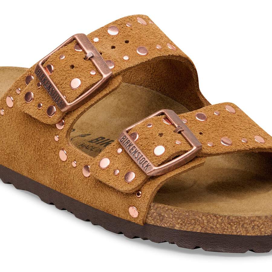 Arizona Rivet Suede Leather - Mink