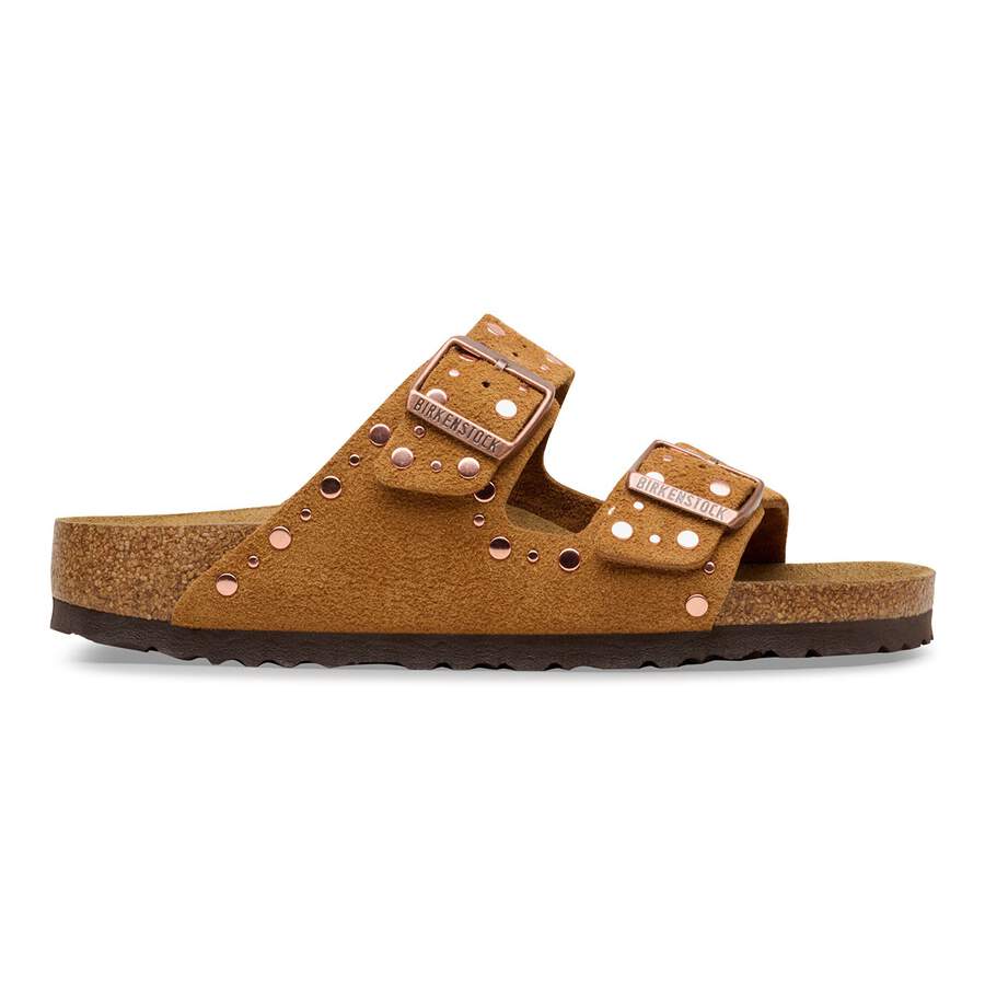 Arizona Rivet Suede Leather - Mink