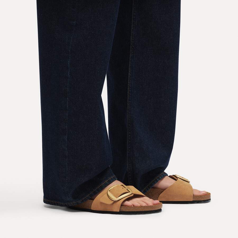 Madrid Big Buckle Nubuck Leather - Mink