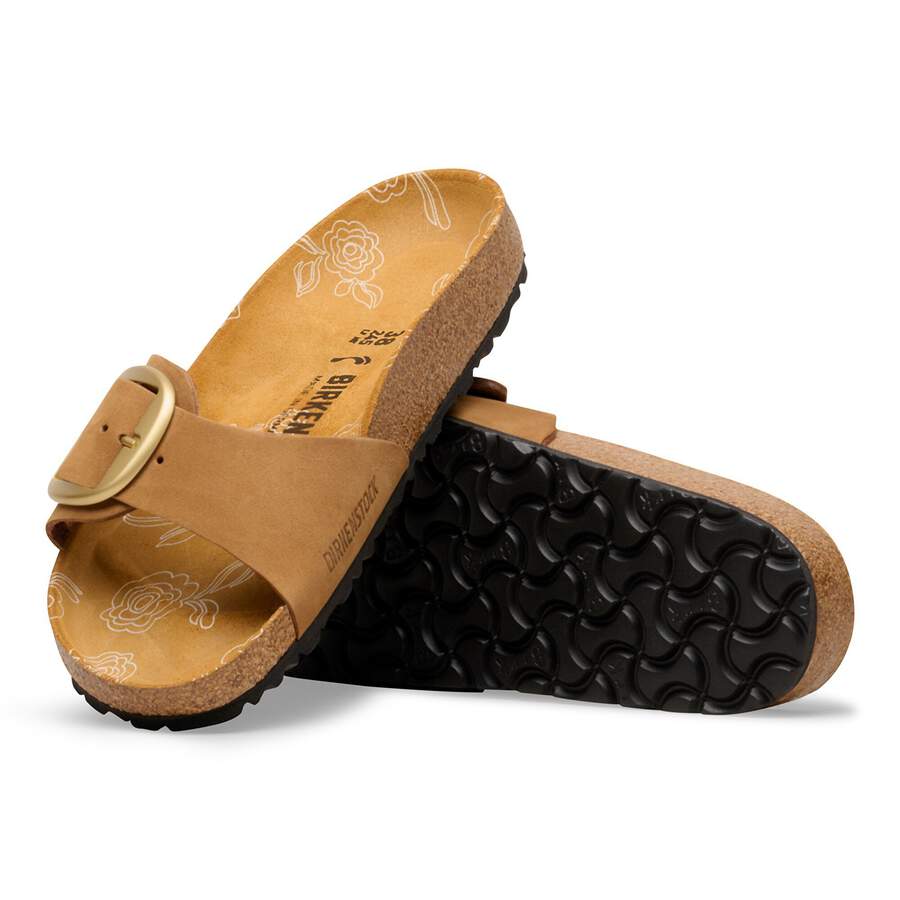 Madrid Big Buckle Nubuck Leather - Mink