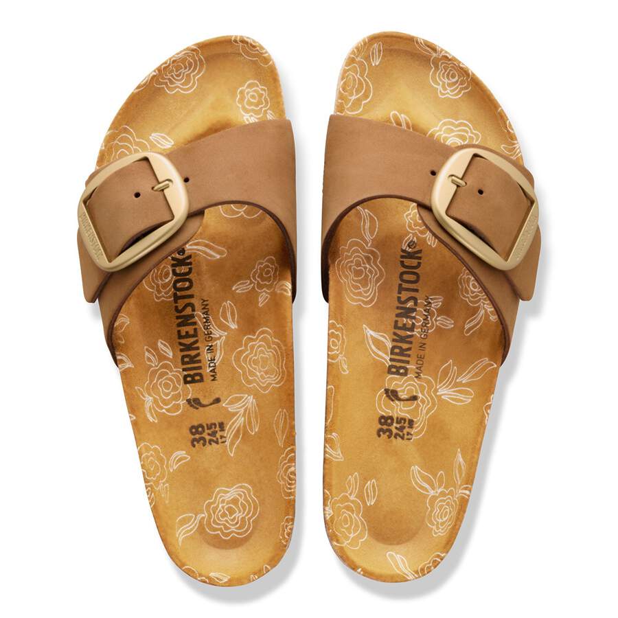 Madrid Big Buckle Nubuck Leather - Mink
