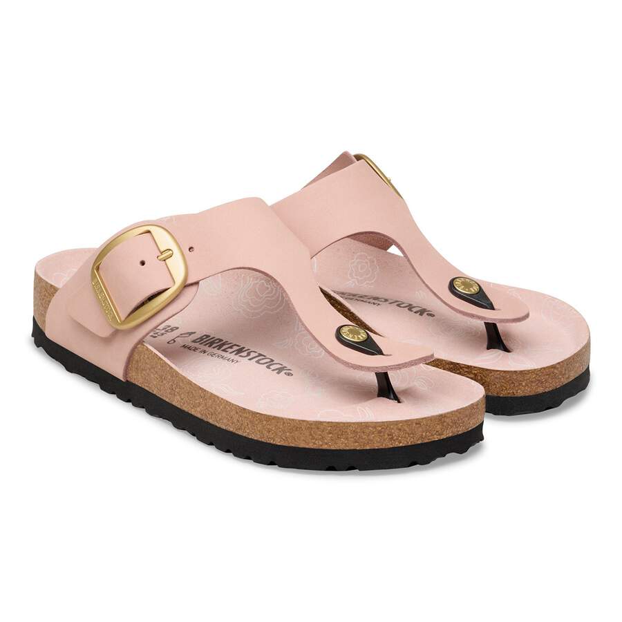 Gizeh Big Buckle Nubuck Leather - Soft Pink