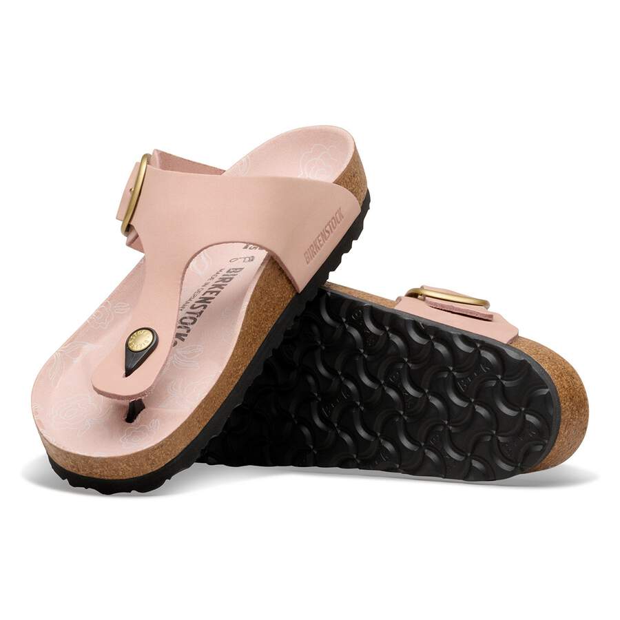 Gizeh Big Buckle Nubuck Leather - Soft Pink