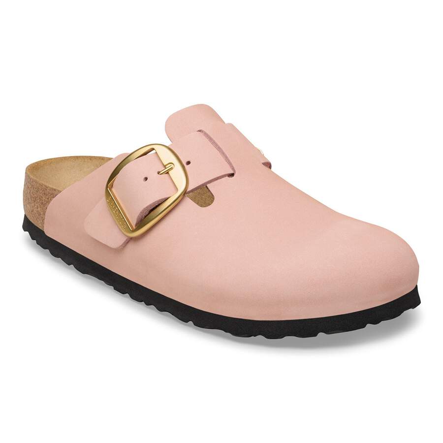 Boston Big Buckle Nubuck Leather - Soft Pink