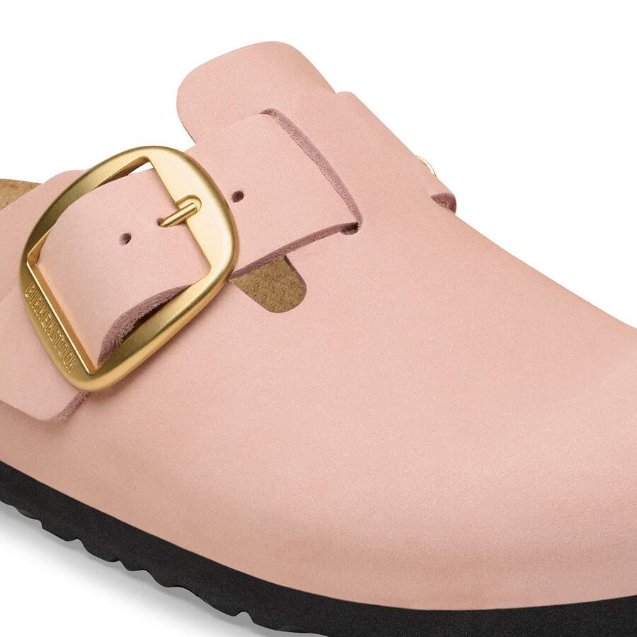 Boston Big Buckle Nubuck Leather - Soft Pink