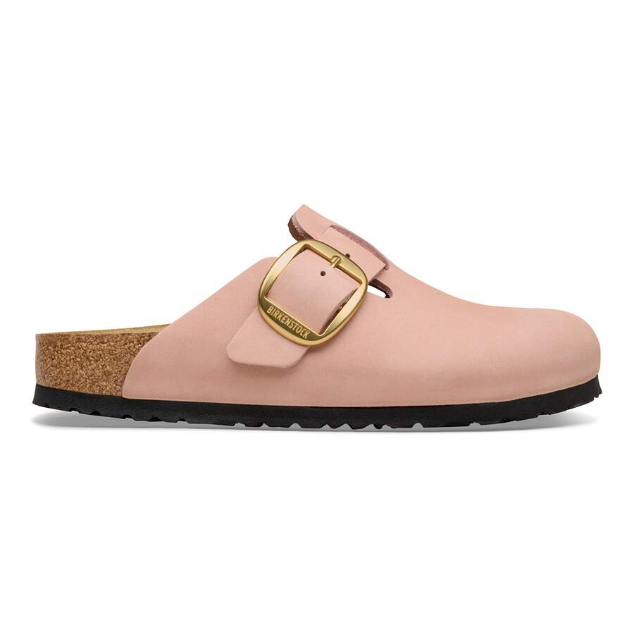 Boston Big Buckle Nubuck Leather - Soft Pink
