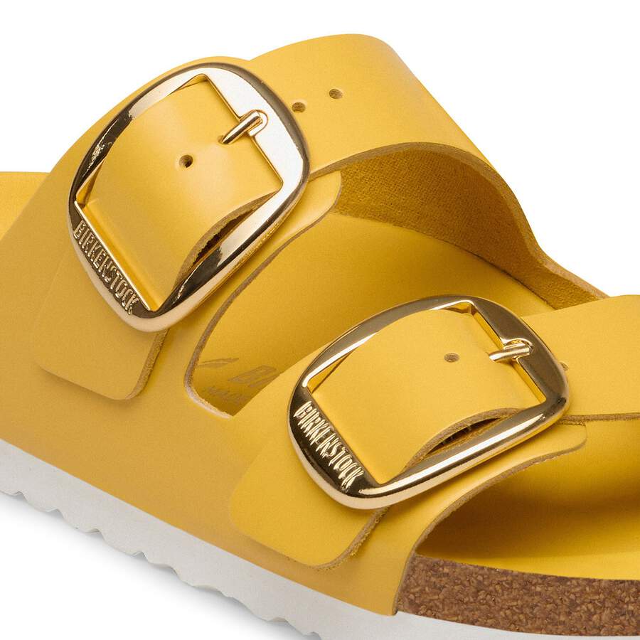 Arizona Big Buckle Natural Leather Patent - High-Shine Ochre
