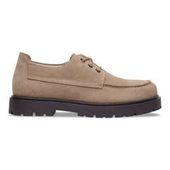 Highwood Moc Lace Low Suede Leather - Gray Taupe