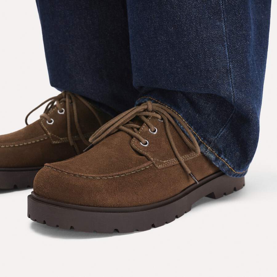 Highwood Moc Lace Low Suede Leather - Carafe