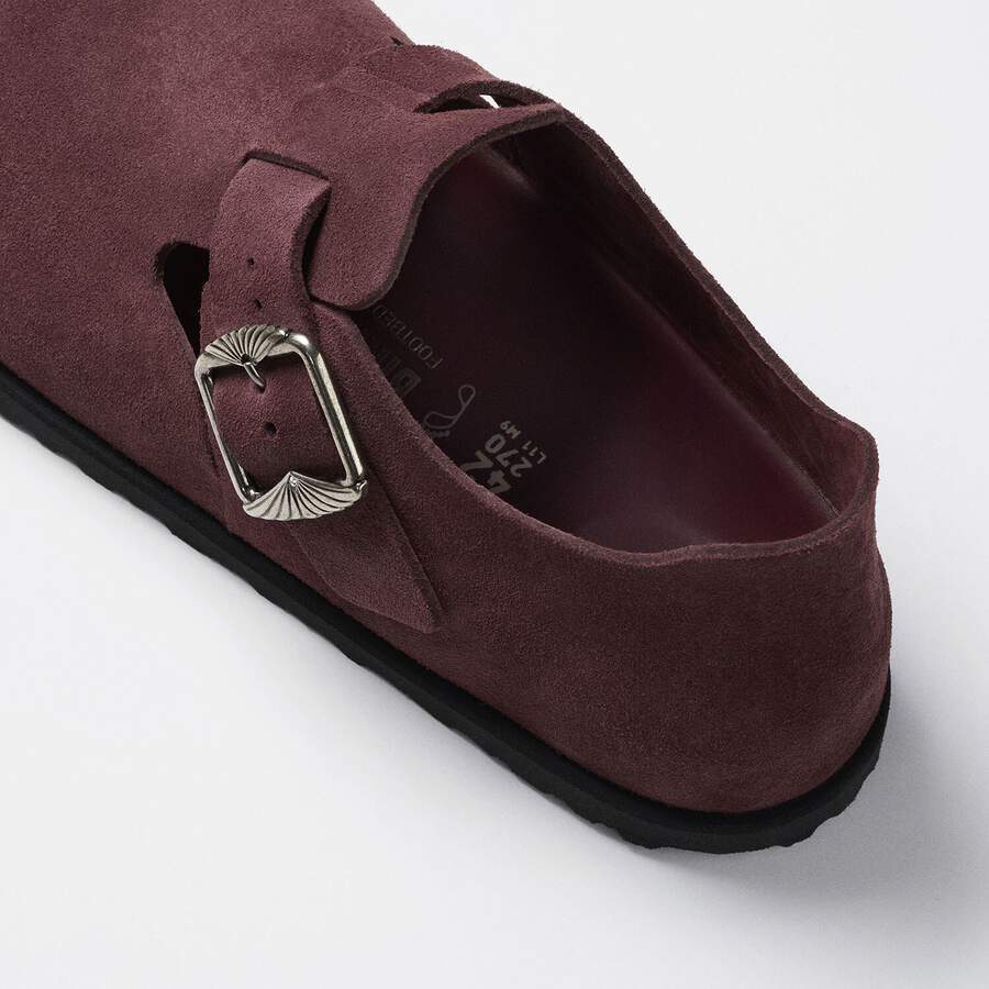 1774 London Suede Suede Leather - Deep Burgundy