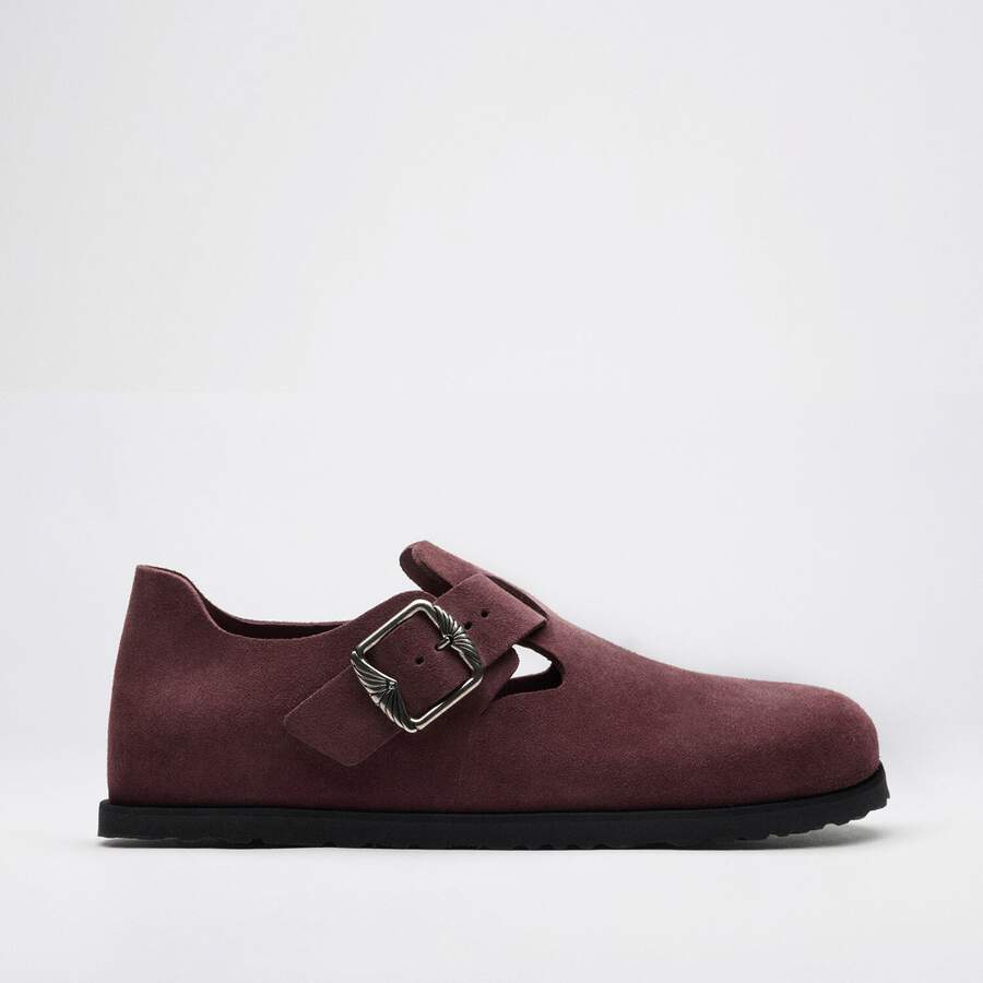 1774 London Suede Suede Leather - Deep Burgundy