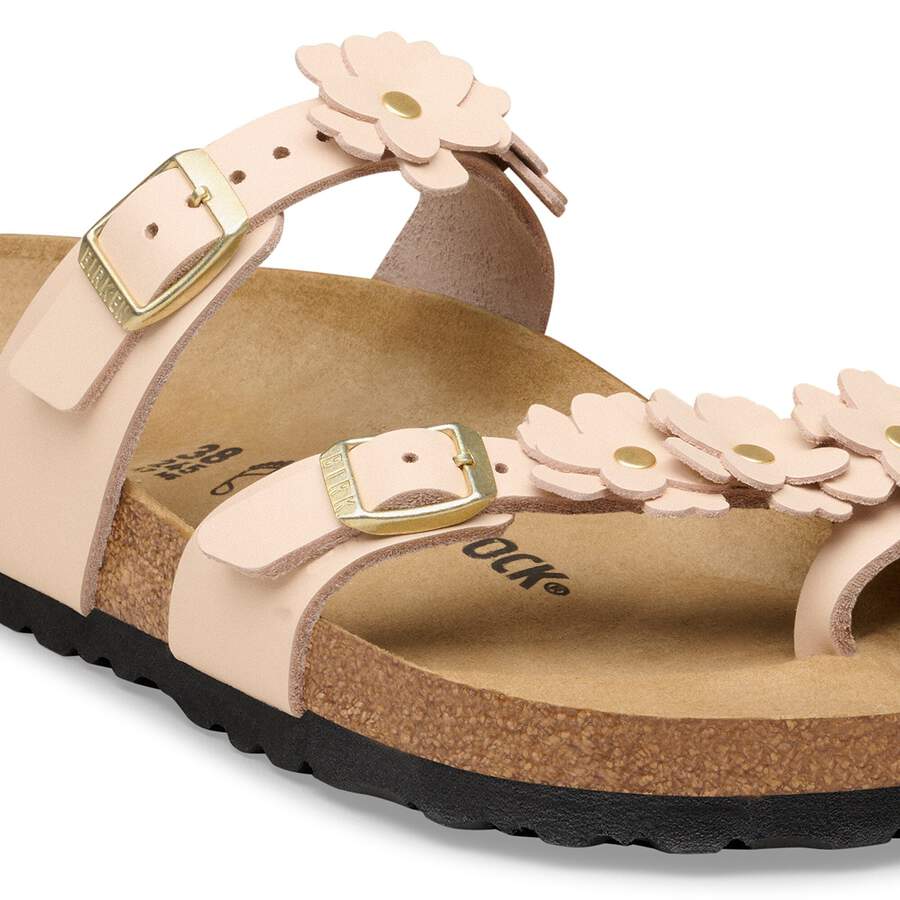 Mayari Flower Embellishment Natural Leather - Light Rose