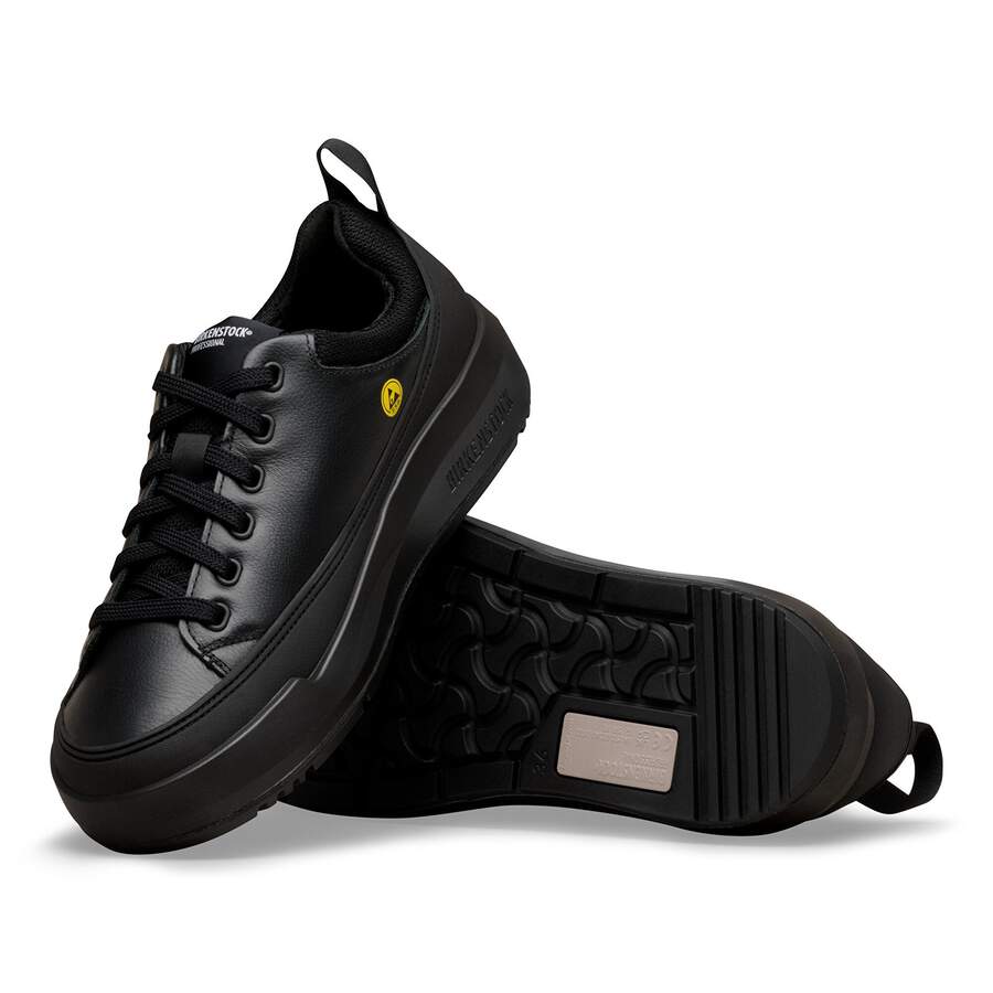 Melbourne PRO ESD Natural Leather Coated - Jet Black