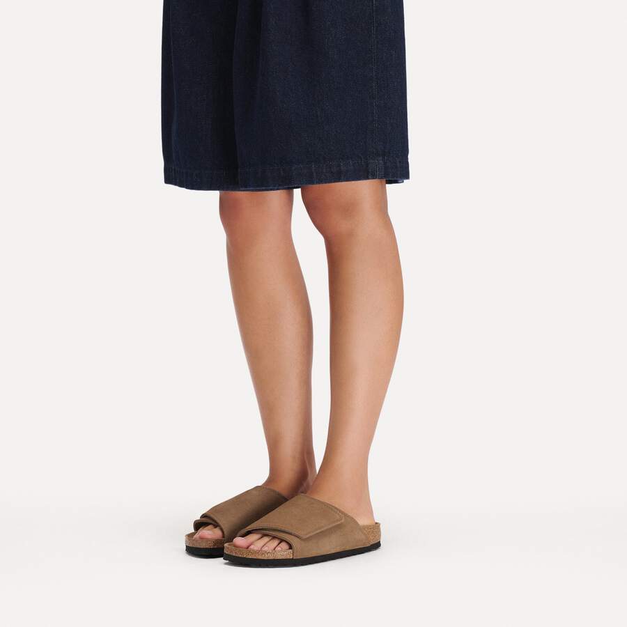 Solana Suede Leather - Dark Tea