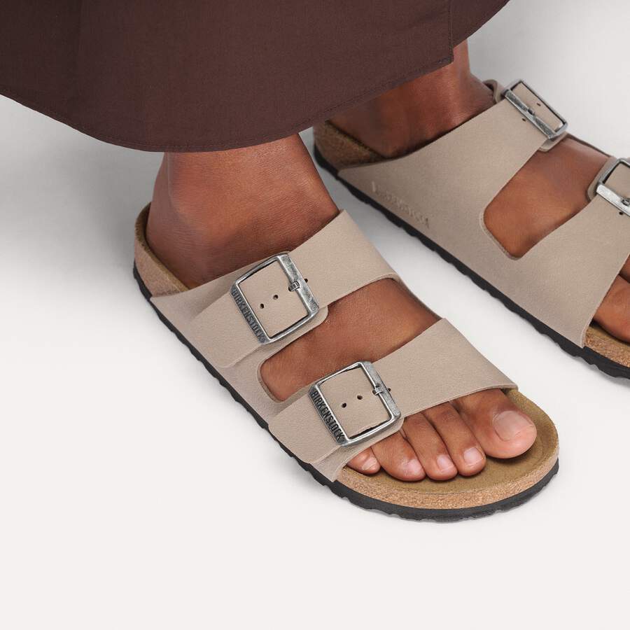 Arizona Birko-Flor Nubuck - Gray Taupe