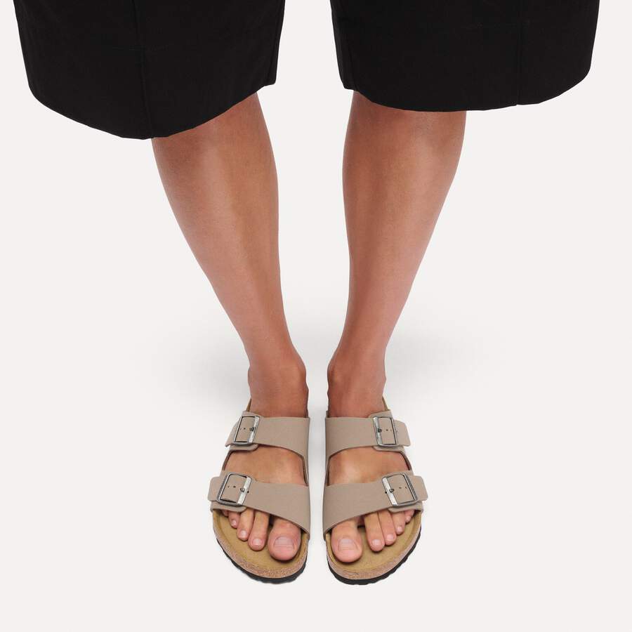Arizona Birko-Flor Nubuck - Gray Taupe