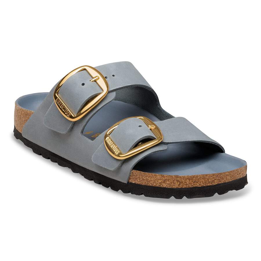 Arizona Big Buckle Natural Leather Oiled - Basalt Gray
