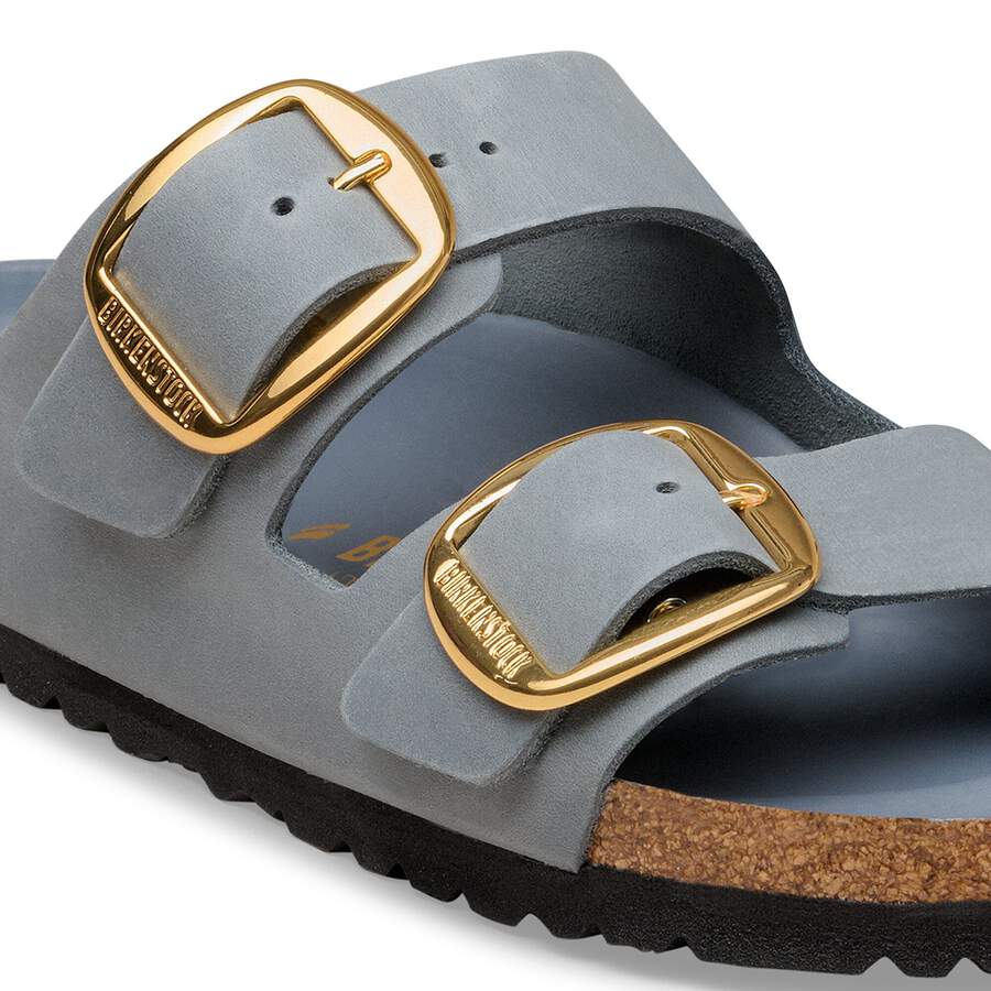 Arizona Big Buckle Natural Leather Oiled - Basalt Gray