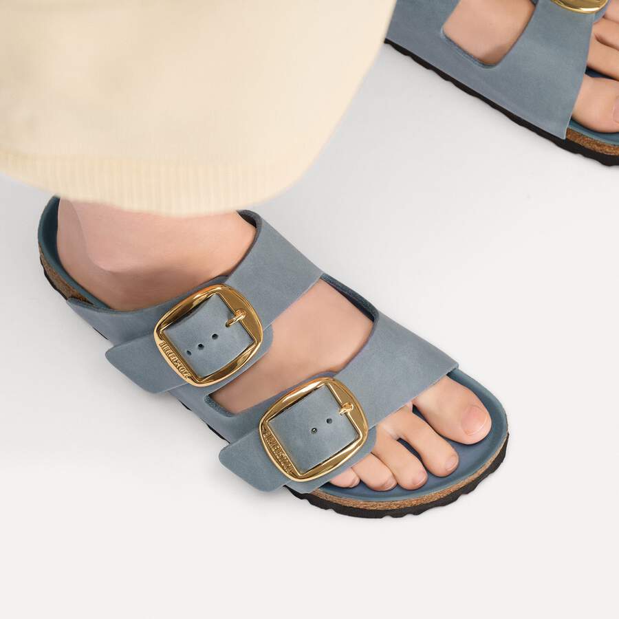 Arizona Big Buckle Natural Leather Oiled - Basalt Gray