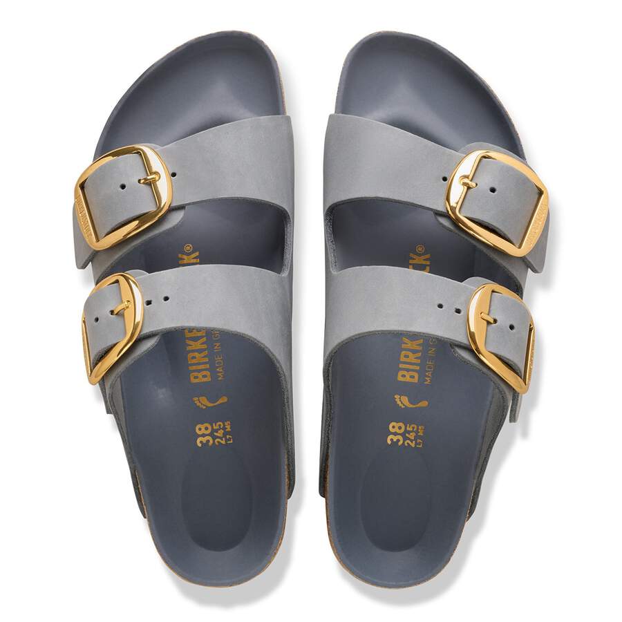 Arizona Big Buckle Natural Leather Oiled - Basalt Gray