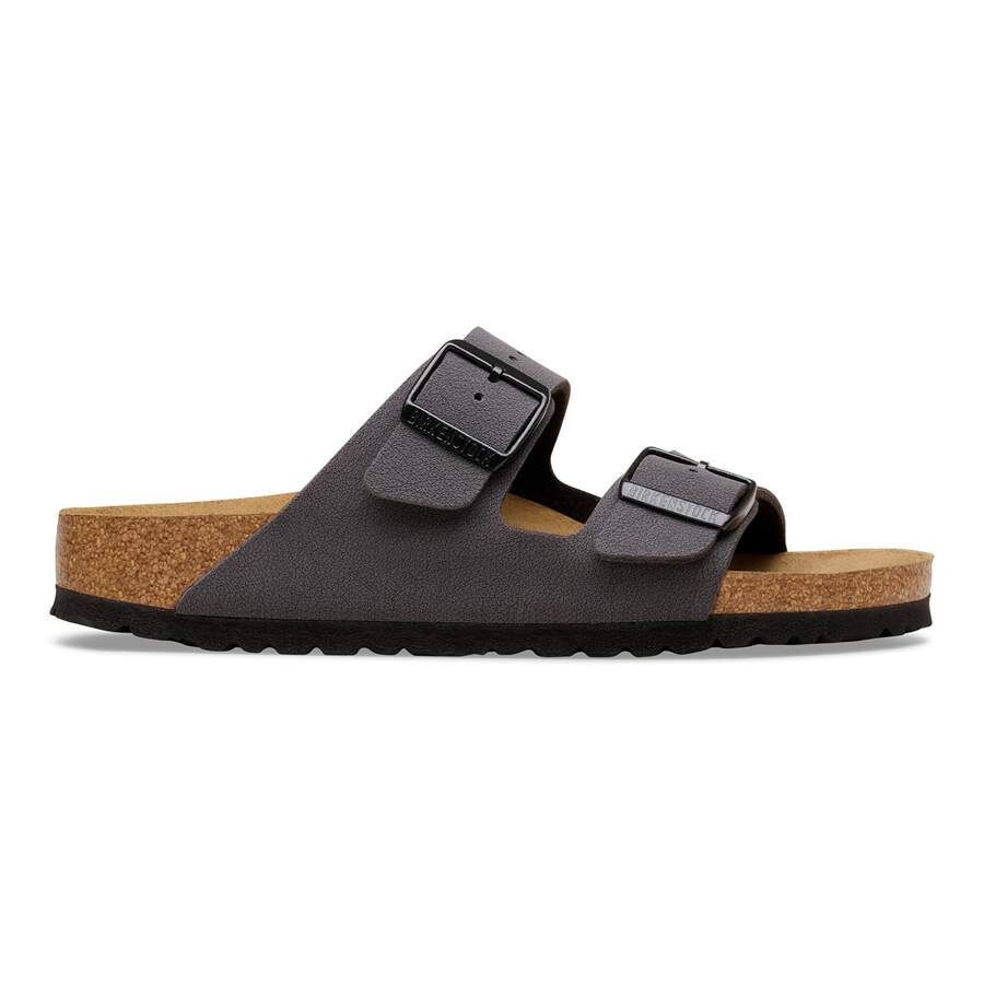Arizona Birko-Flor Nubuck - Velvet Gray/Black Buckles