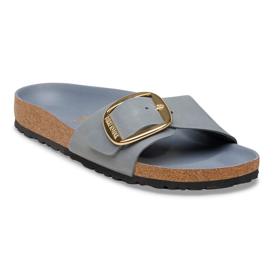 Madrid Big Buckle Natural Leather Oiled - Basalt Gray