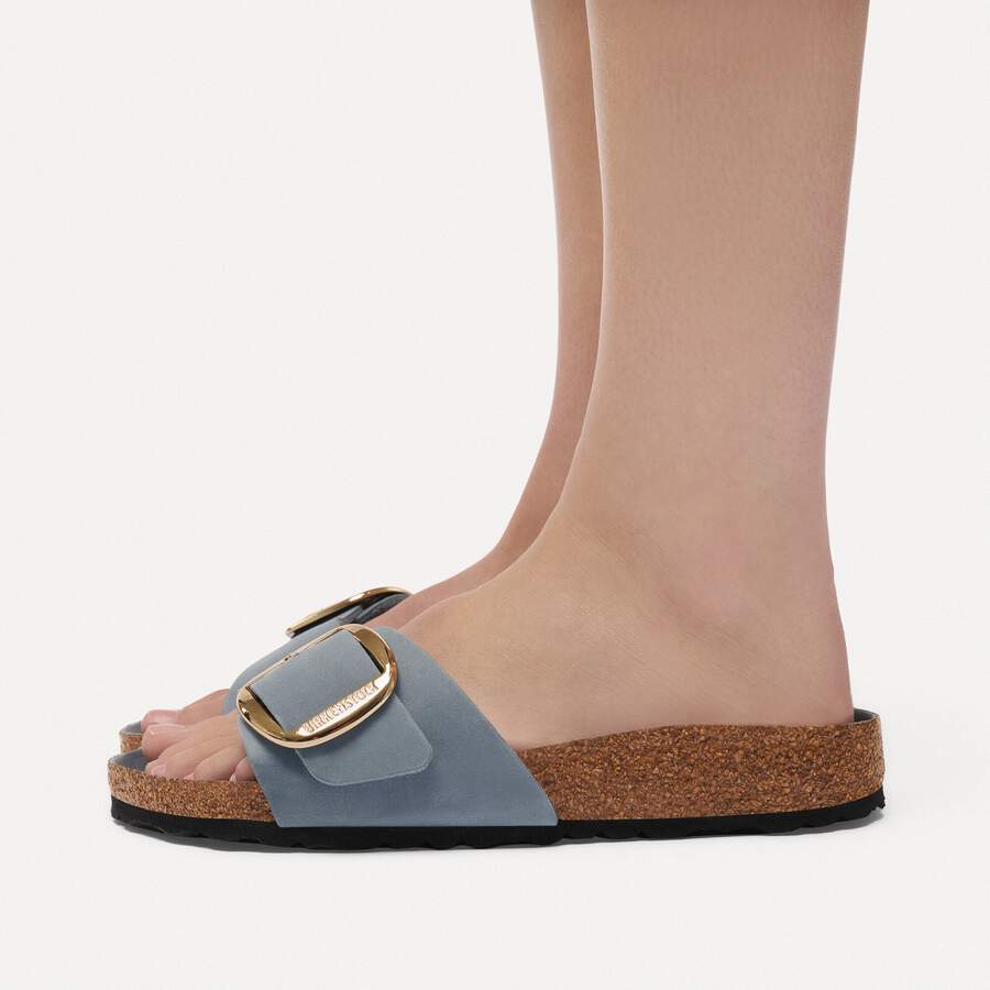 Madrid Big Buckle Natural Leather Oiled - Basalt Gray