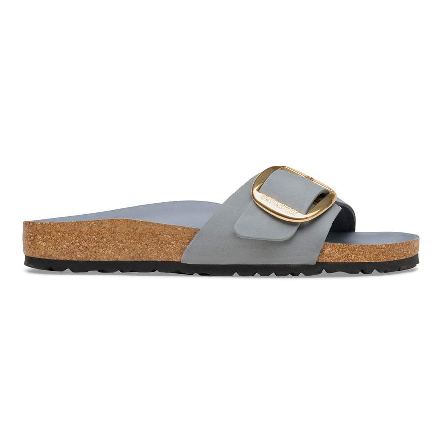 Madrid Big Buckle Natural Leather Oiled - Basalt Gray