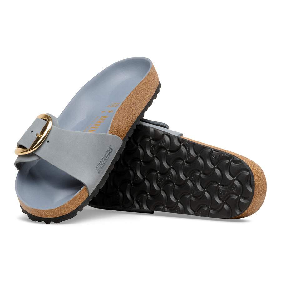 Madrid Big Buckle Natural Leather Oiled - Basalt Gray