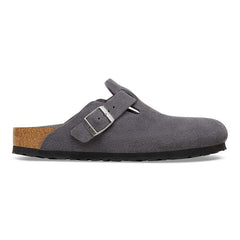 Boston Soft Footbed Suede Leather - Charcoal
