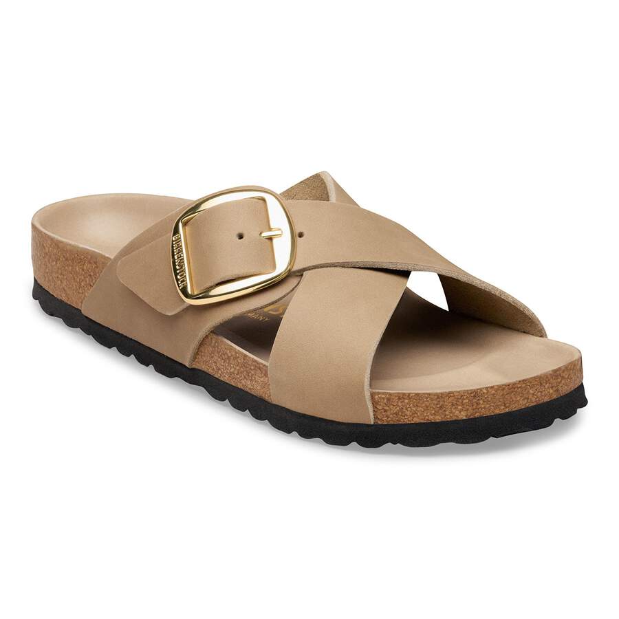 Siena Big Buckle Natural Leather Oiled - Tobacco Brown