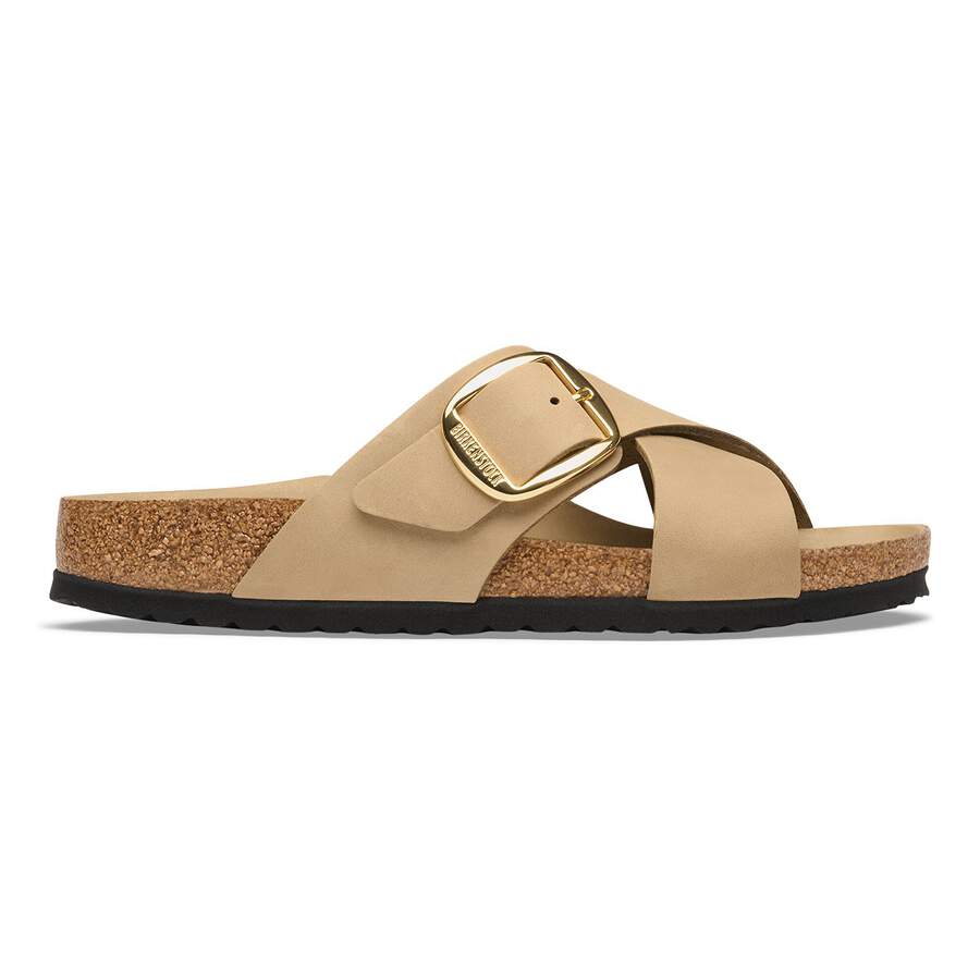 Siena Big Buckle Natural Leather Oiled - Tobacco Brown