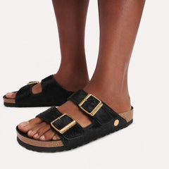 Arizona Hairy Natural Leather - Black
