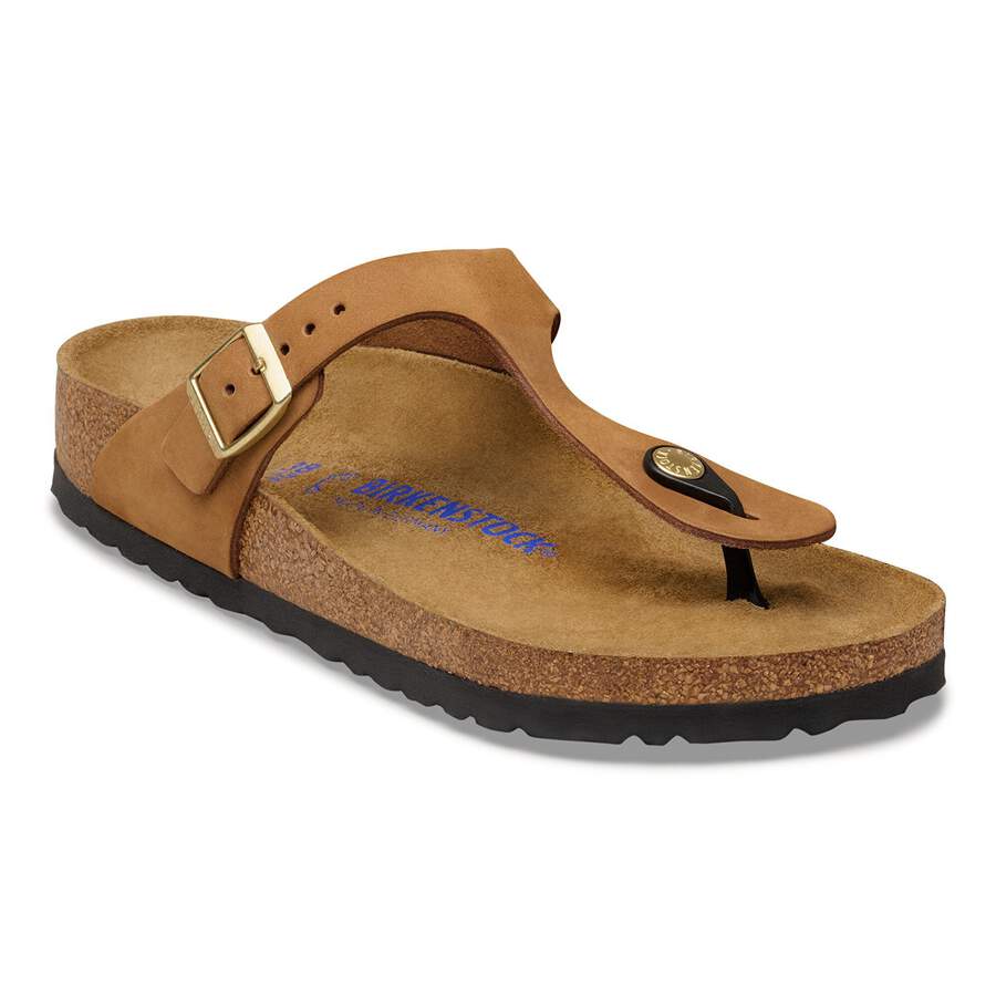 Gizeh Soft Footbed Nubuck Leather - Mink
