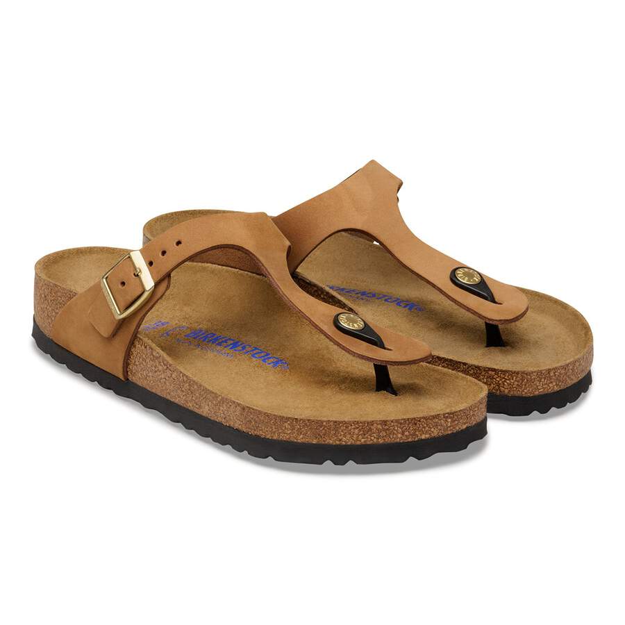 Gizeh Soft Footbed Nubuck Leather - Mink