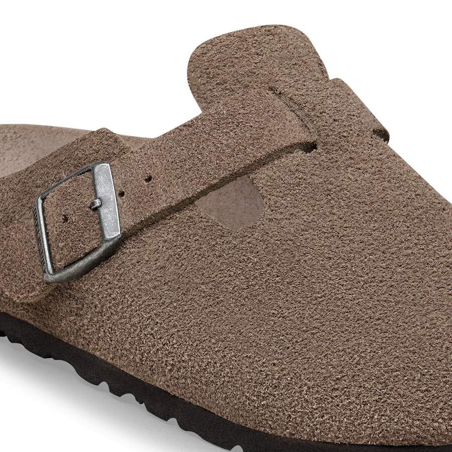 Boston Soft Footbed Suede Leather - Concrete Gray