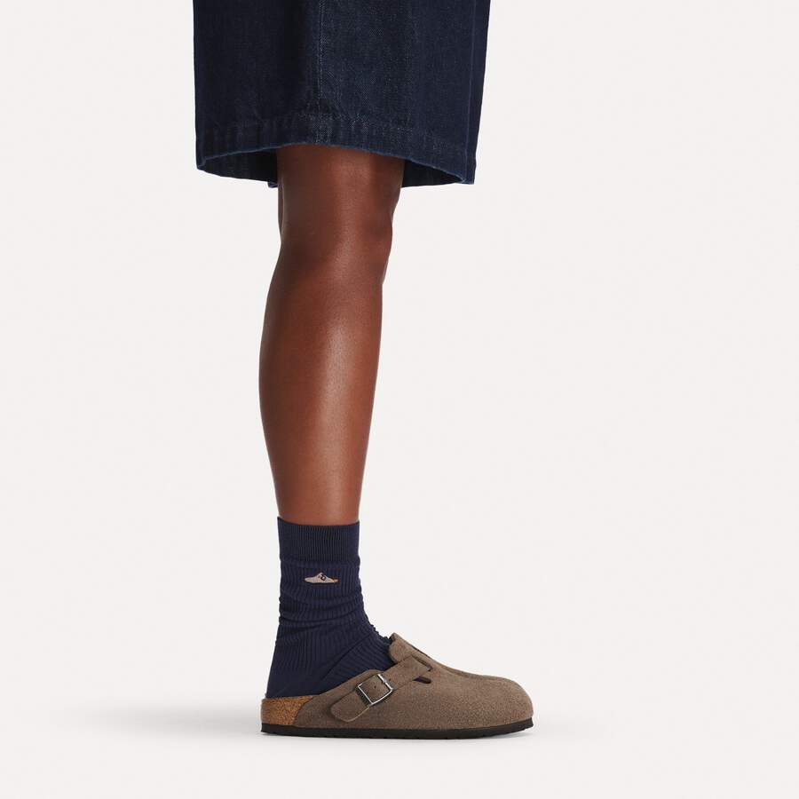 Boston Soft Footbed Suede Leather - Concrete Gray