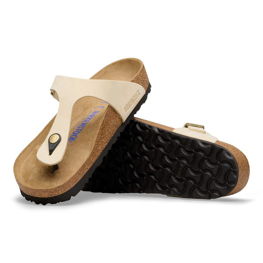 Gizeh Soft Footbed Nubuck Leather - Ecru