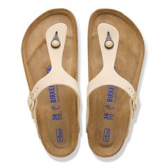 Gizeh Soft Footbed Nubuck Leather - Ecru