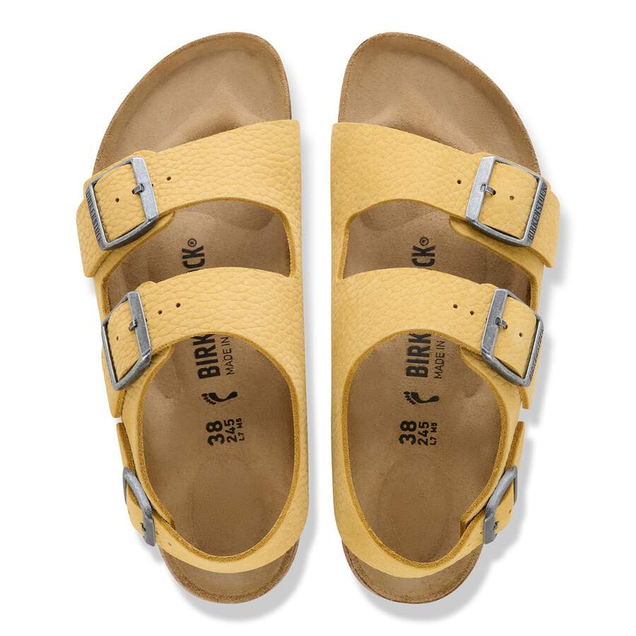 Milano Nubuck Leather - Archive Yellow