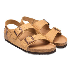 Milano Natural Leather Embossed - Nature Semi Veg Tan