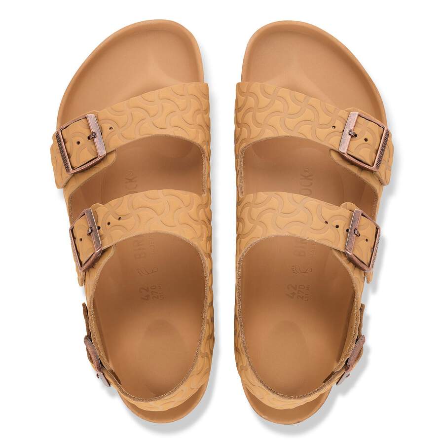 Milano Natural Leather Embossed - Nature Semi Veg Tan