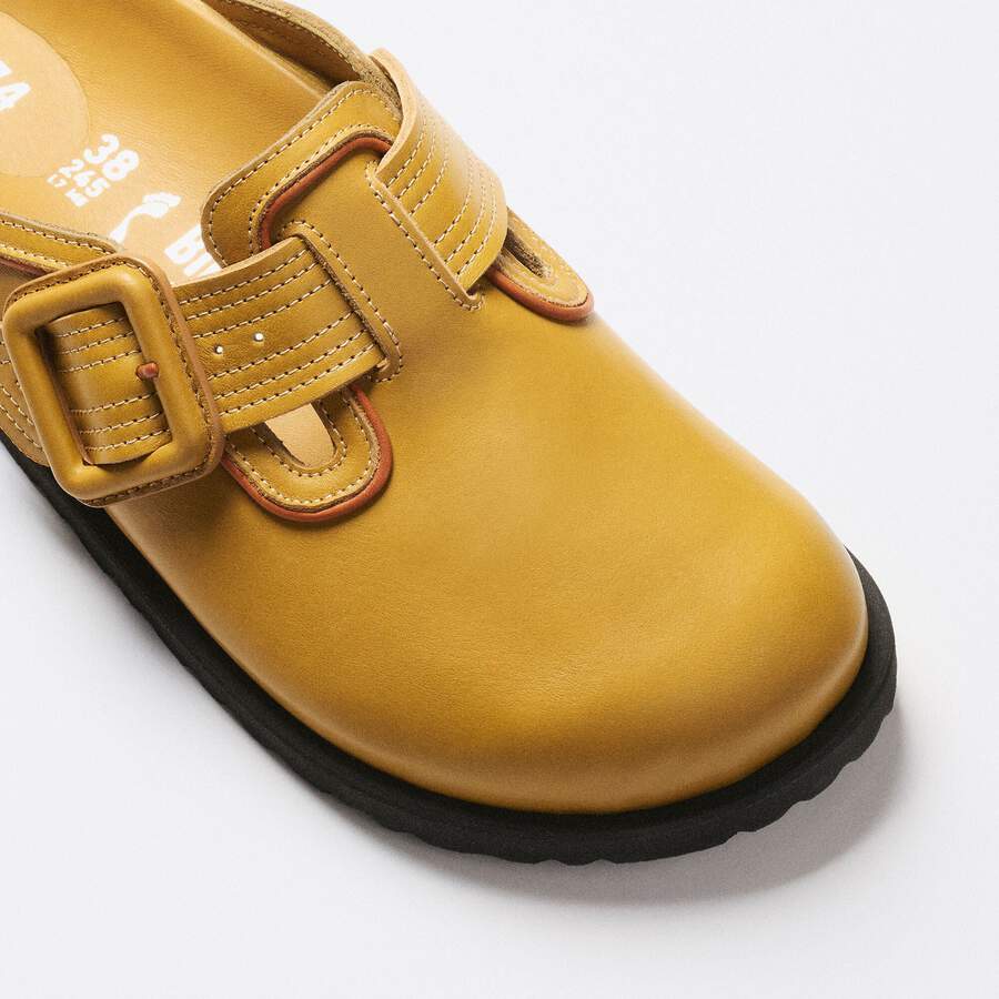 1774 Boston Leather Natural Leather - Mustard Brown